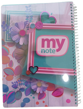 Class Fancy Fashion Spiral NoteBook A4 100 Sheets